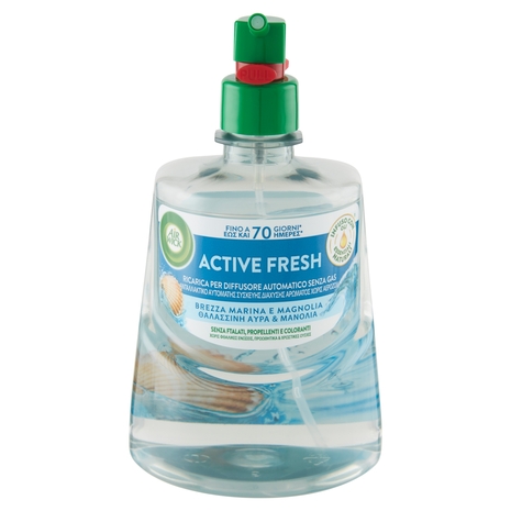 Air Wick Active Fresh Ricarica per Diffusore Automatico Brezza Marina Profumatore per ambiente 228ml